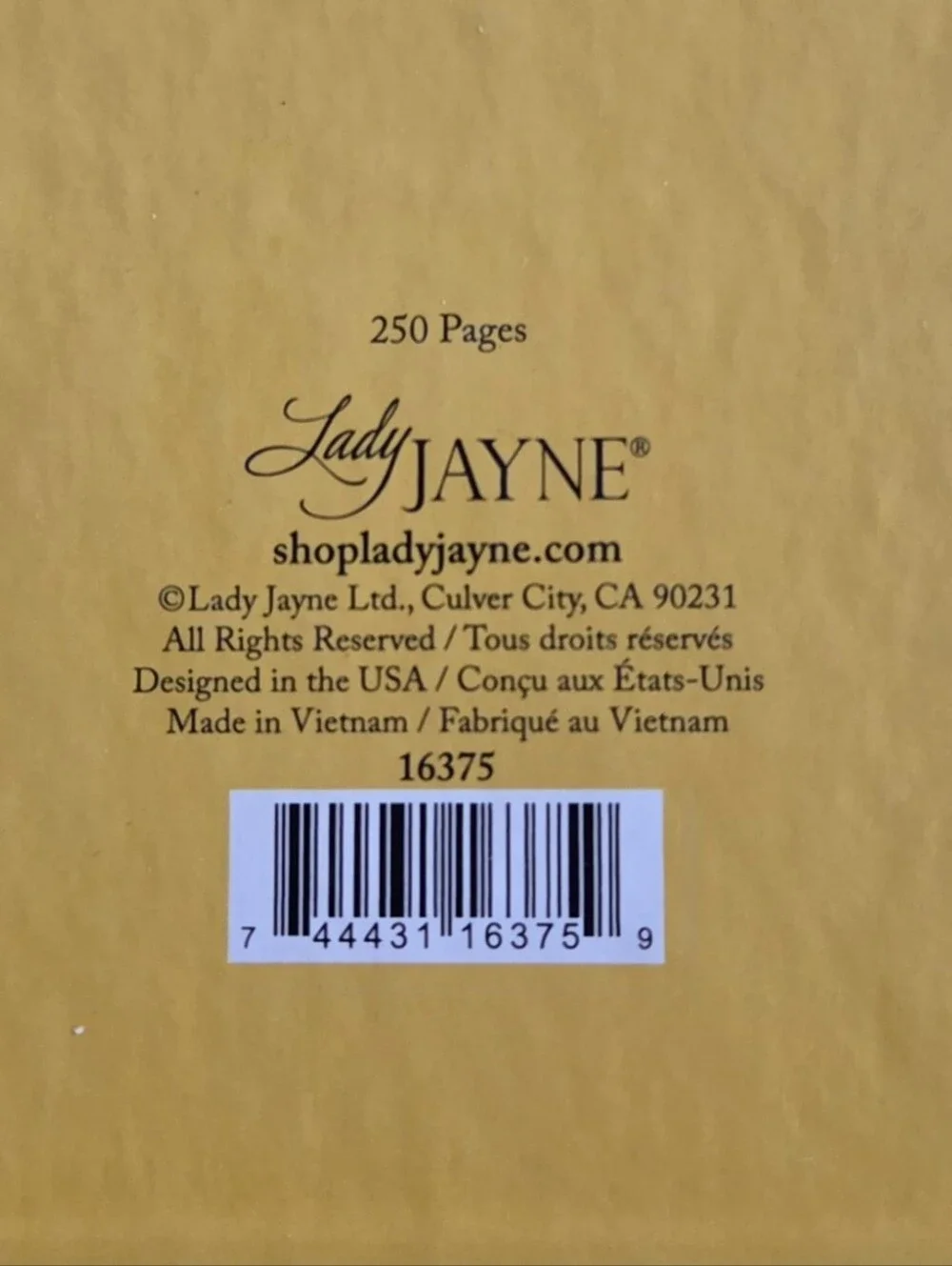 Lady Jayne Lemon Branches Blue Medium Hardcover Spiral Notebook Journal
